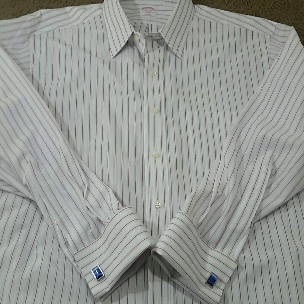 BROOKS BROTHERS French Cuff Shirt 16 1/2 - 34 - Picture 7 of 7